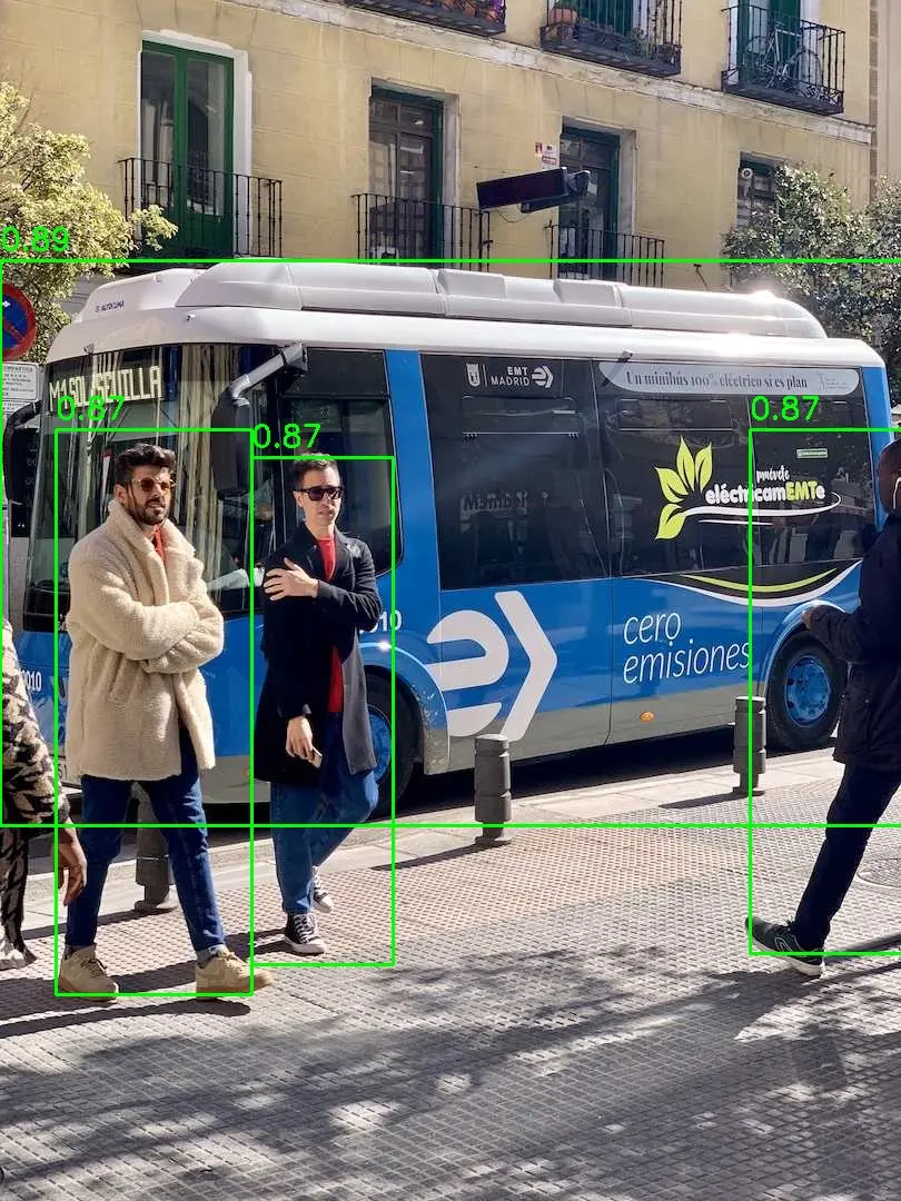 YOLOv8 detection result
