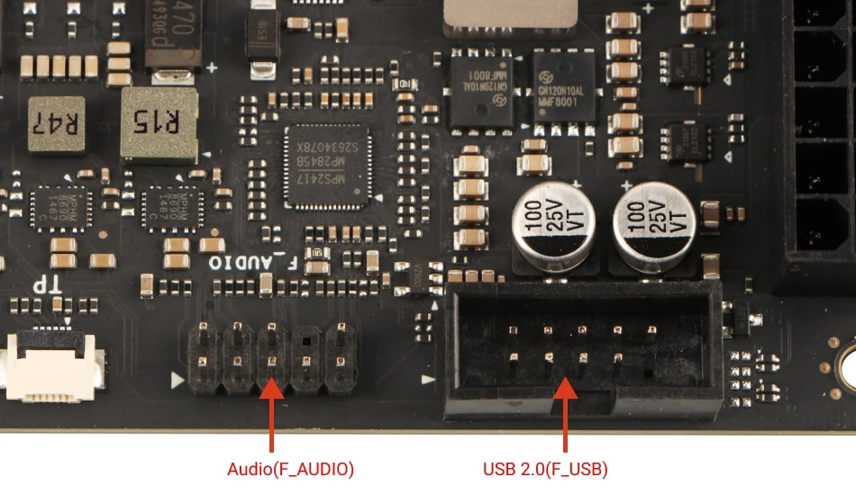 前 USB 2.0 &amp; 音频接口