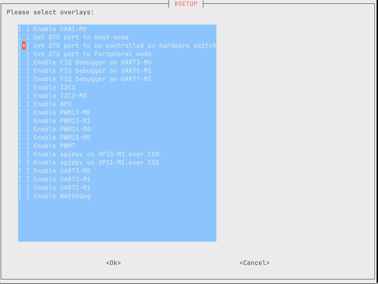 USB OTG overlay
