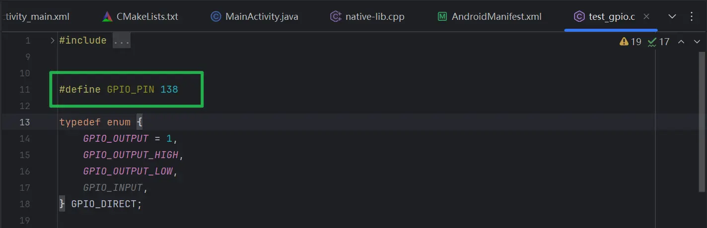 android studio gpio