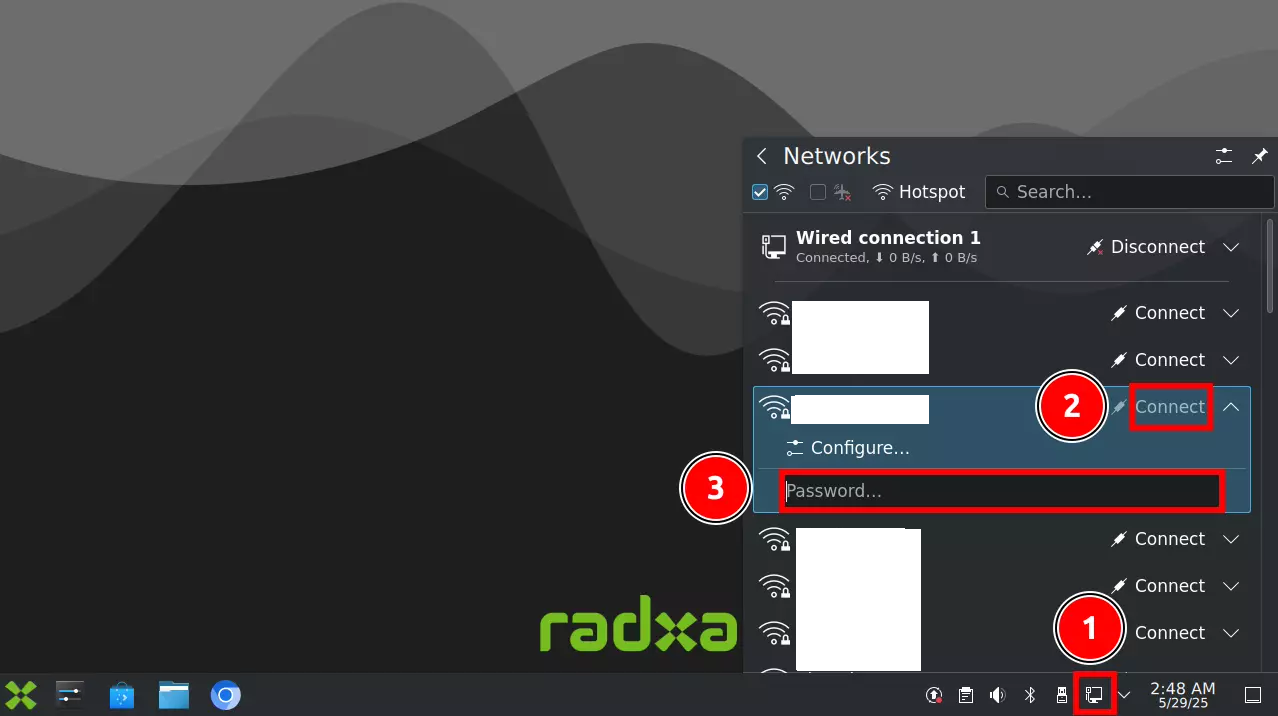 WiFi Connection Interface