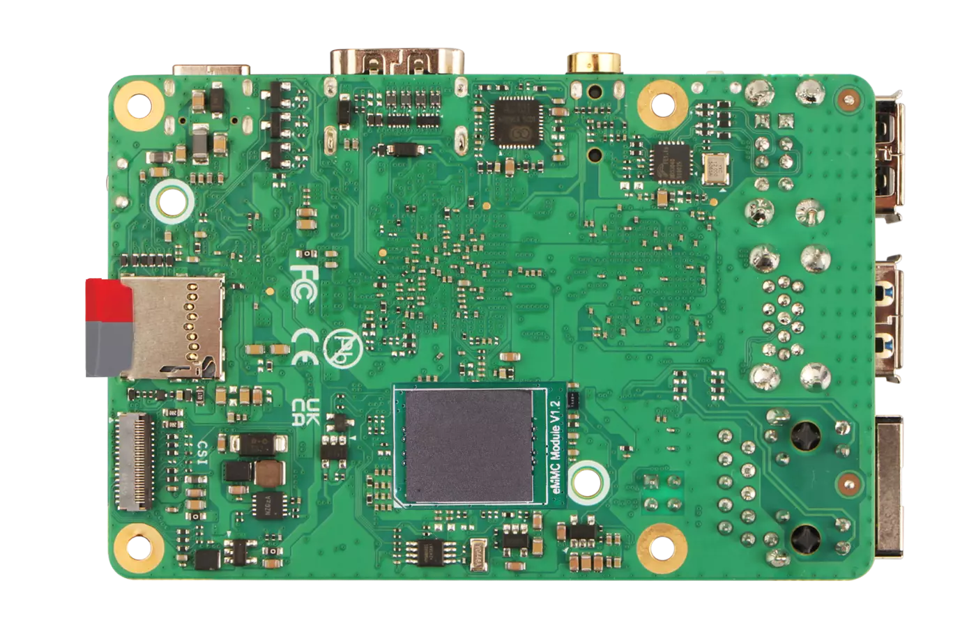 eMMC module installation diagram