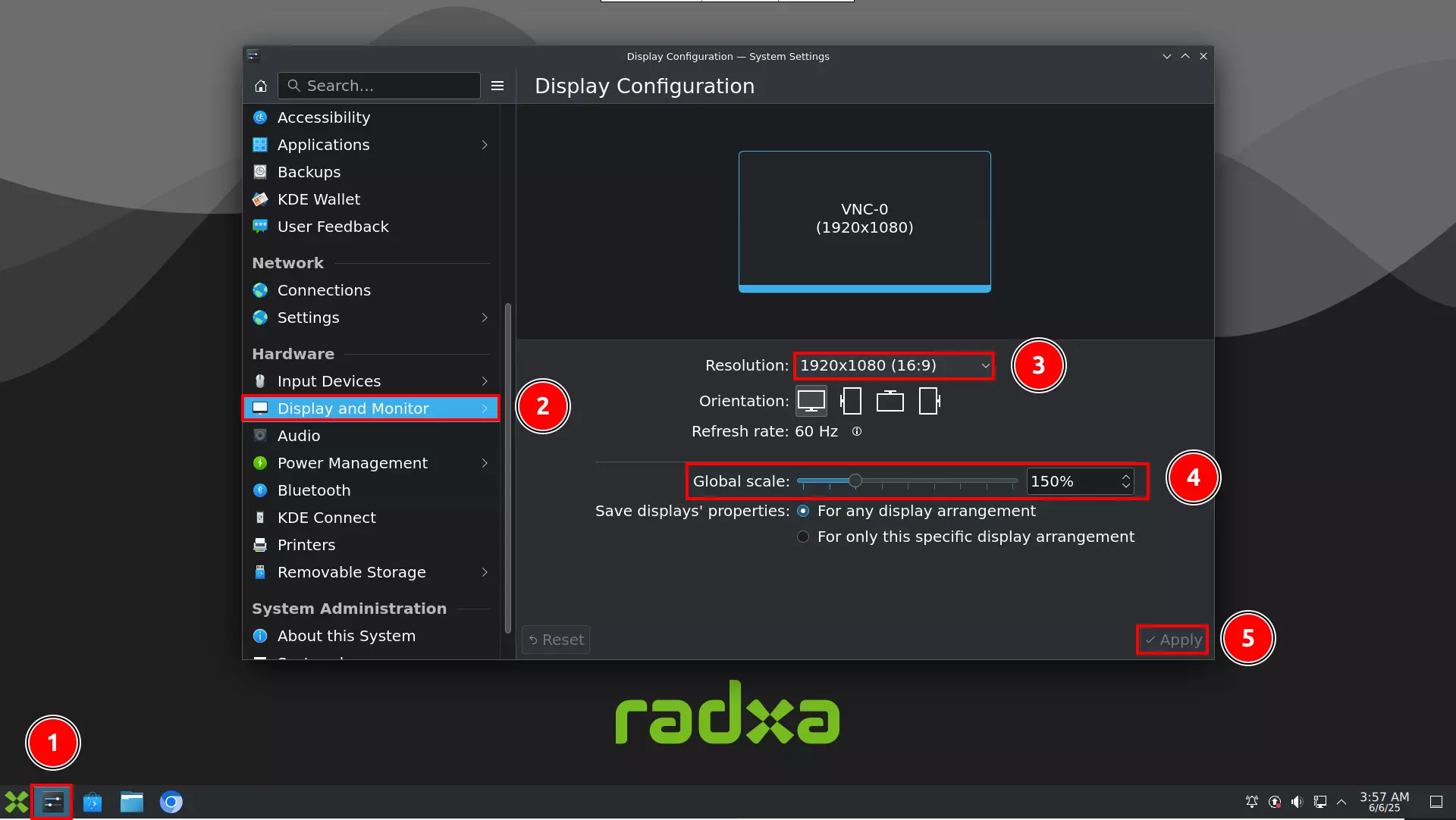 HDMI Display Settings