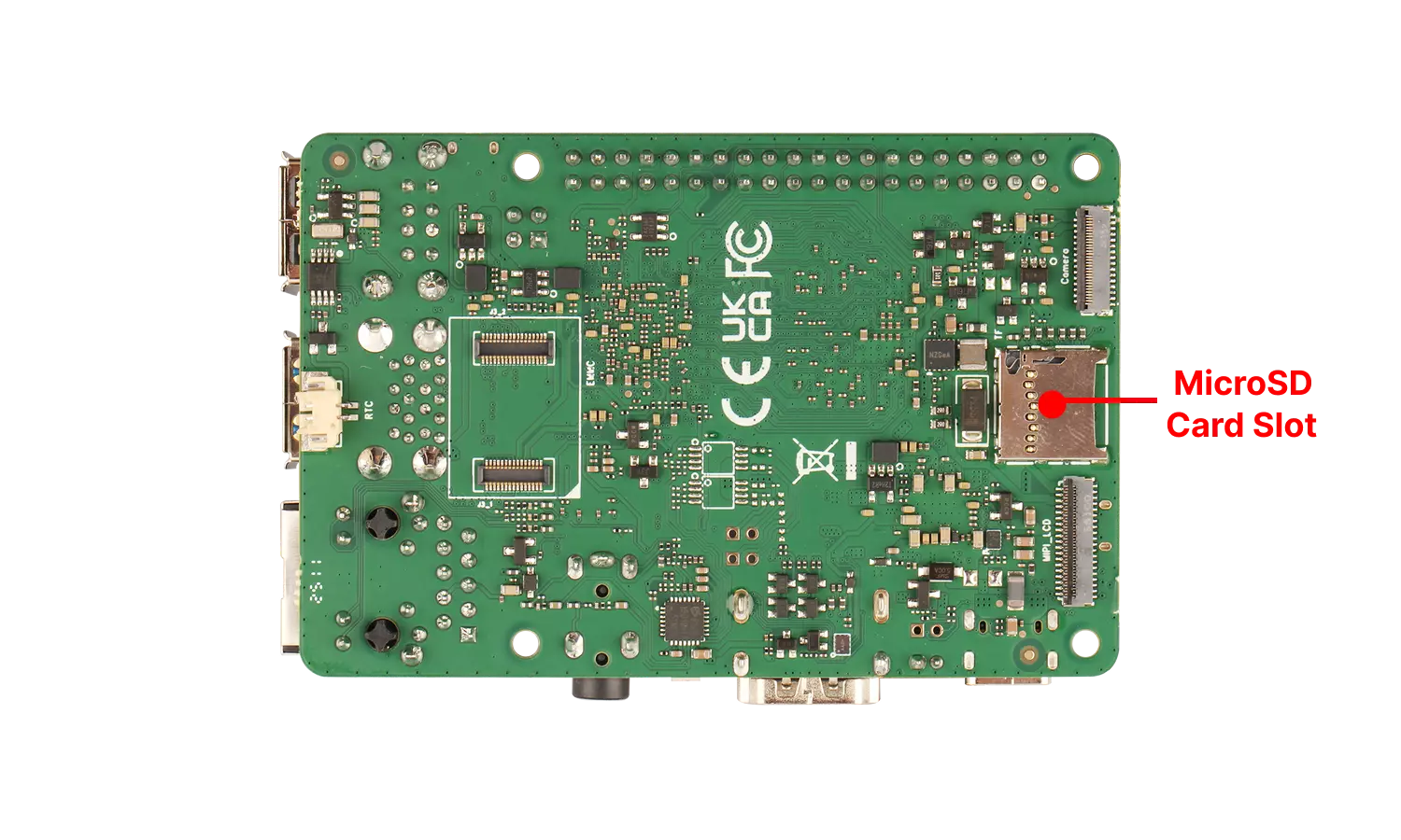 ROCK 4D MicroSD Card Slot Location