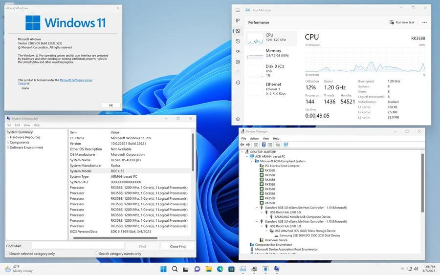 windows on r